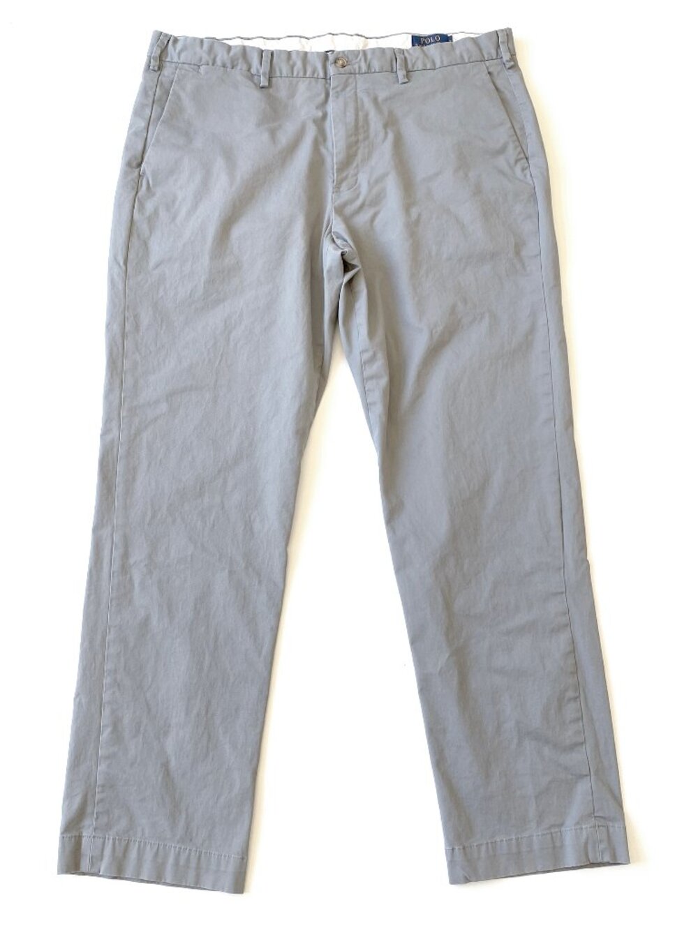 Polo Ralph Lauren Gray Stretch Straight Fit Chino Pants Cotton 38x31